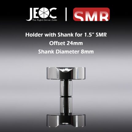 JEOC Magnetic Holder with Shank for 1.5 SMR, 24mm offset, 8mm Shank diameter, 1.5 Ball Probe Seat