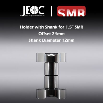 JEOC Magnetic Holder with Shank for 1.5 SMR, 24mm offset, 12mm Shank diameter, 1.5 Ball Probe Seat